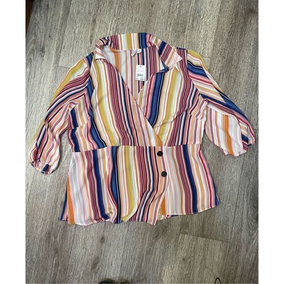 Est.‎ 1946 Striped Blouse New With Tags - Picture 1 of 3